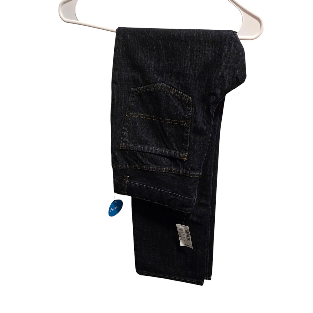 The Children's Place Dark Blue Straight Jeans Size 12 Husky